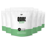 6er Qore Health (einmaliges Angebot) pack showing six white and green resealable bags for metabolism and wellness support