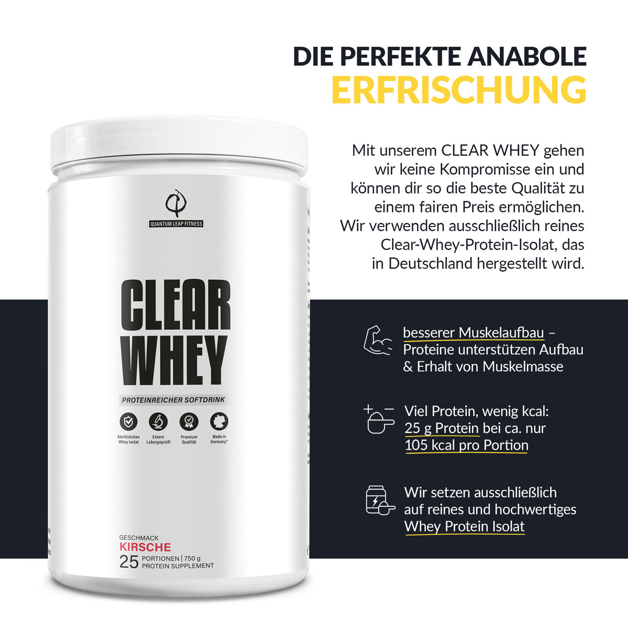 Clear Whey Isolate Vorteile