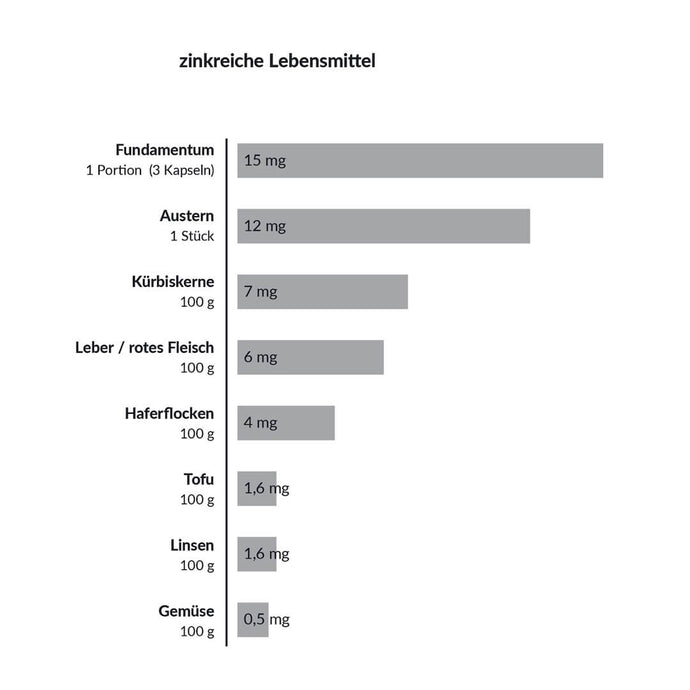 Fundamentum Zinkanteil