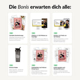 4 Wochen Abnehm²-Starter-Set mit Bonusmaterialien wie Shaker, Trainingsplänen und Ernährungsratgeber – Supplements, die wirken.