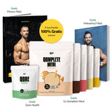 Sonderangebot: Exklusives Vorrats-Bundle featuring protein shakes and fitness guides in Qomplete-Konzept-Upsell2 image