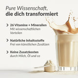 Vorteilsangebot: Qomplete Konzept inkl. gratis Qore Health splash shot with protein powder and creamy drink glass