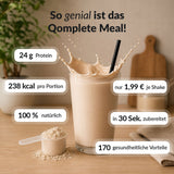 Abnehmshake Qomplete Meal Konzept