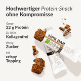 MPS Bar Proteinriegel mit 22 g Protein, wenig Zucker, collagenfrei und crispy Topping