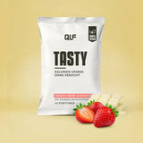 Tasty kalorienarmes Erdbeer weiße Schokolade Geschmackspulver mit Erdbeerstücken und weißer Schokolade, Galerieposition 1