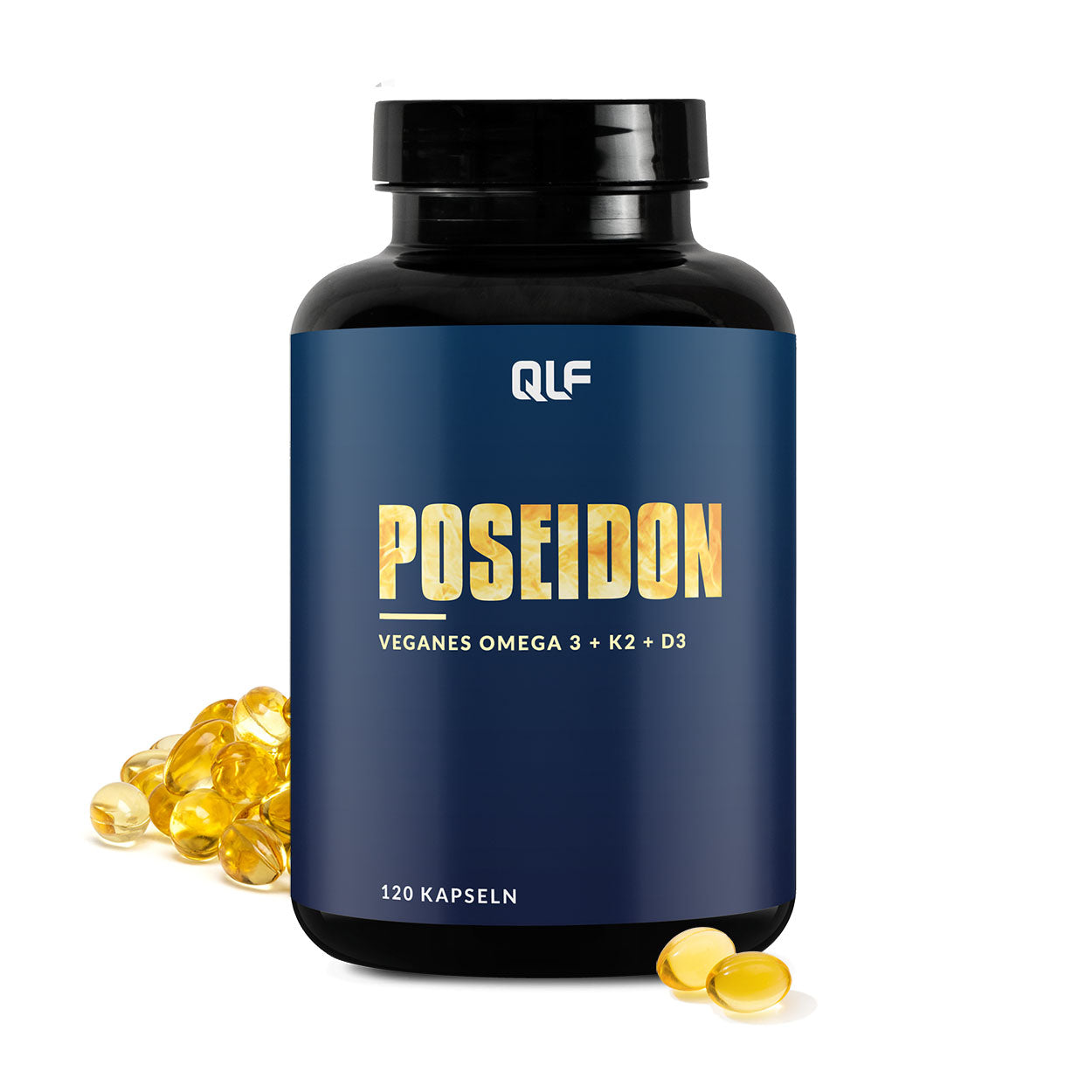 Poseidon Kapseln von Quantum Leap Fitness mit veganen Omega-3-Fettsäuren und algenbasiertem Öl